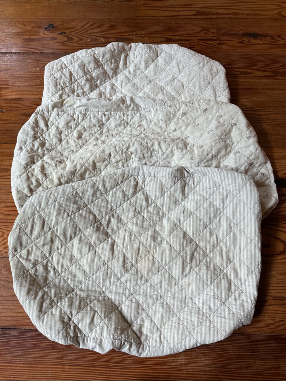 Set of Three PEHR Quilted Changing Pads